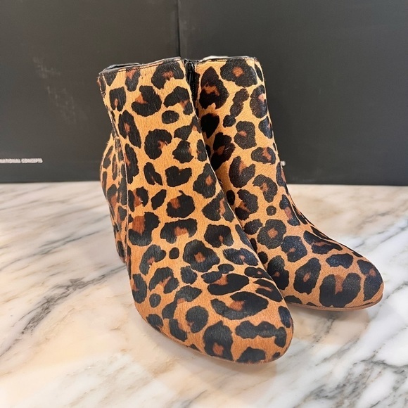 Inc International Concepts Floriann Block Heel Bootie Dark Leopard - Picture 2 of 10
